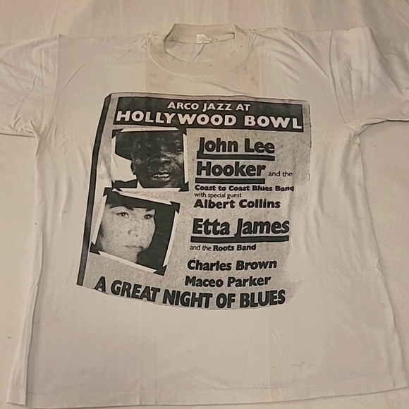Vintage John Lee Hooker/Etta James Tour T-shirt